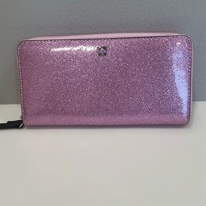 Kate Spade Pink Glitter Wallet